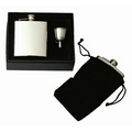 6 Oz. Captive-Top Pocket Flask Gift Set